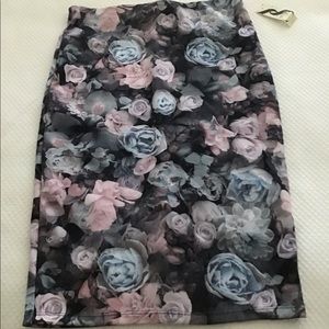 Floral Midi pencil skirt